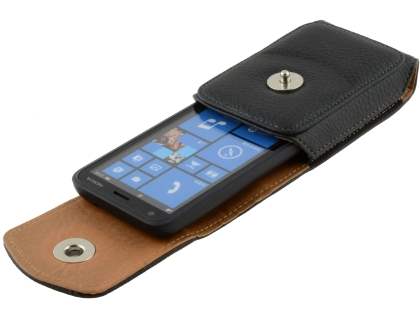 Textured Synthetic Leather Vertical Belt Pouch for Nokia Lumia 620