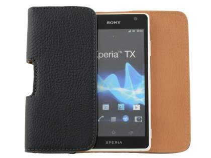 Textured Synthetic Leather Belt Pouch for Sony Xperia TX LT29i
