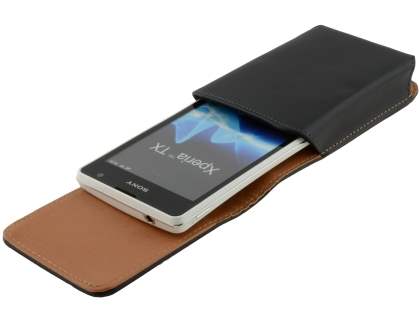 Smooth Synthetic Leather Vertical Belt Pouch for Sony Xperia TX LT29i