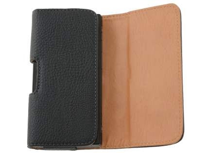 Textured Synthetic Leather Belt Pouch for Sony Xperia ion LTE lt28i