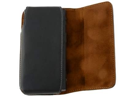 Extra-tough Genuine Leather ShineColours belt pouch for Sony Xperia ion LTE lt28i