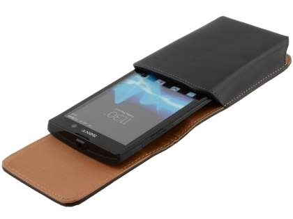 Smooth Synthetic Leather Vertical Belt Pouch for Sony Xperia ion LTE lt28i