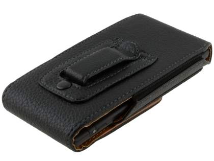 Textured Synthetic Leather Vertical Belt Pouch for Sony Xperia ion LTE lt28i