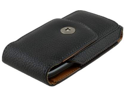 Textured Synthetic Leather Vertical Belt Pouch for Motorola
