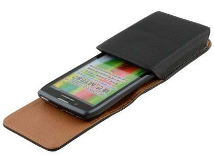 Textured Synthetic Leather Vertical Belt Pouch for Motorola RAZR V XT885/MT887