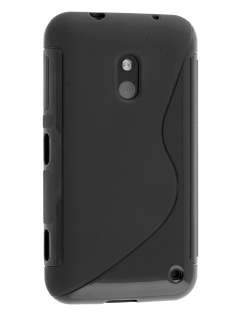 Wave Case for Nokia Lumia 620 - Frosted Black/Black Soft Cover