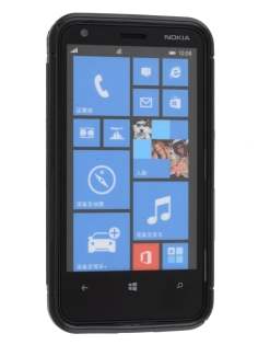 Wave Case for Nokia Lumia 620 - Frosted Black/Black