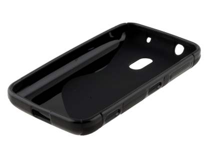 Wave Case for Nokia Lumia 620 - Frosted Black/Black