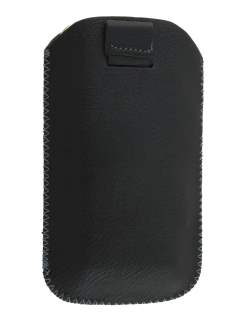 Synthetic Leather Slide-in Case with Pull-out Strap for Motorola DEFY XT535 - Classic Black Synthetic Leather Slide-in Case with Pull-out Strap for Motorola DEFY XT535 - Classic Black