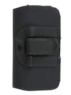 Nokia Lumia 620 Synthetic Leather Belt Pouch - Classic Black