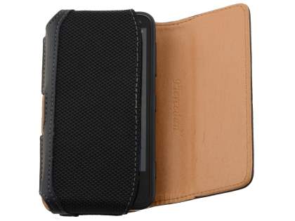 Nokia Lumia 620 Synthetic Leather Belt Pouch - Classic Black
