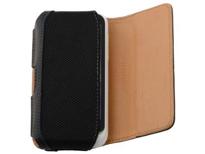 Motorola DEFY XT535 Synthetic Leather Belt Pouch - Classic Black