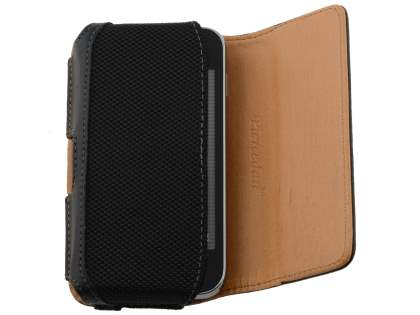 Samsung Galaxy Ace S5830 Synthetic Leather Belt Pouch - Classic Black