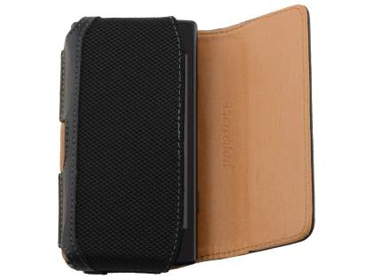 Samsung Omnia W I8350 Synthetic Leather Belt Pouch - Classic Black