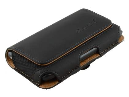 Motorola RAZR V XT885/MT887 Synthetic Leather Belt Pouch - Classic Black