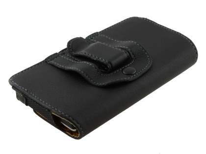 Sony Xperia J ST26i Synthetic Leather Belt Pouch - Classic Black