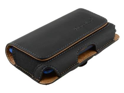 HTC Windows Phone 8S Synthetic Leather Belt Pouch - Classic Black