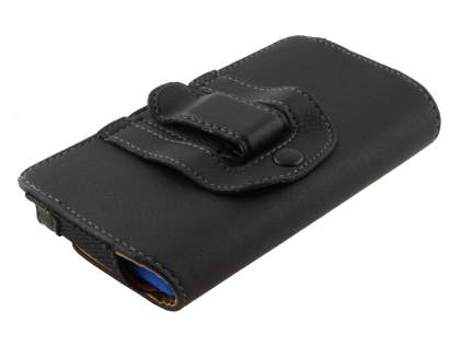 HTC Windows Phone 8S Synthetic Leather Belt Pouch - Classic Black