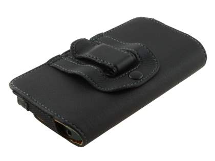 Apple iPhone SE/5s/5c/5 Synthetic Leather Belt Pouch - Classic Black