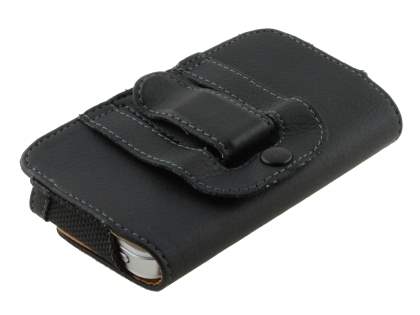iPhone 4/4S Synthetic Leather Belt Pouch - Classic Black