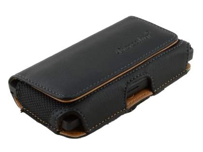 Sony Xperia Sola MT27i Synthetic Leather Belt Pouch - Classic Black