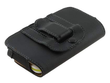 Motorola DEFY XT535 Synthetic Leather Belt Pouch - Classic Black