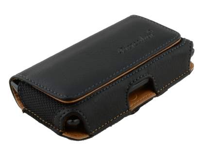 Samsung Omnia W I8350 Synthetic Leather Belt Pouch - Classic Black