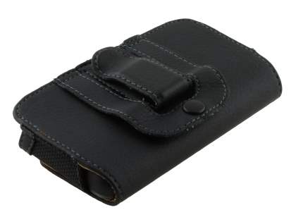 Nokia Lumia 620 Synthetic Leather Belt Pouch - Classic Black
