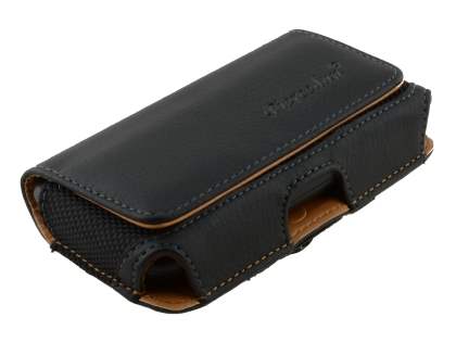 Samsung Galaxy W I8150 Synthetic Leather Belt Pouch - Classic Black