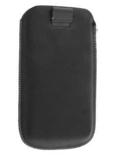 Synthetic Leather Slide-in Case with Pull-out Strap for LG Nexus 4 E960 - Classic Black Synthetic Leather Slide-in Case with Pull-out Strap for LG Nexus 4 E960 - Classic Black