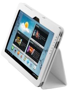 Samsung Galaxy Tab 2 10.1 Synthetic Leather Flip Case with Fold-Back Stand - Ivory Samsung Galaxy Tab 2 10.1 Synthetic Leather Flip Case with Fold-Back Stand - Ivory