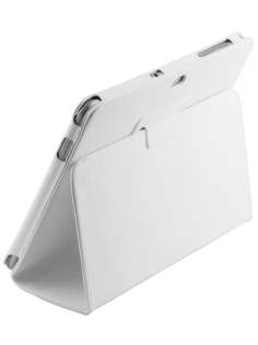 Samsung Galaxy Tab 2 10.1 Synthetic Leather Flip Case with Fold-Back Stand - Ivory