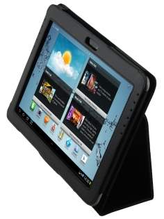 Samsung Galaxy Tab 2 10.1 Synthetic Leather Flip Case with Fold-Back Stand - Classic Black Samsung Galaxy Tab 2 10.1 Synthetic Leather Flip Case with Fold-Back Stand - Classic Black
