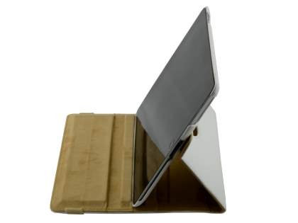 iPad 2/3/4 VELOCITY Synthetic Leather 360° Swivel Flip Case - Pearl White