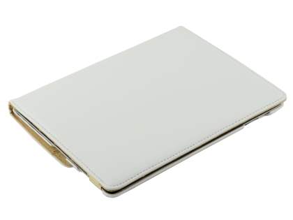 iPad 2/3/4 VELOCITY Synthetic Leather 360° Swivel Flip Case - Pearl White