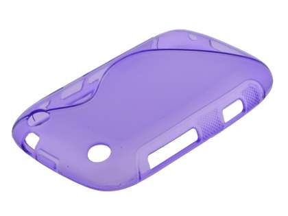 Wave Case for BlackBerry Curve 9320 - Frosted Purple/Purple Wave Case for BlackBerry Curve 9320 - Frosted Purple/Purple