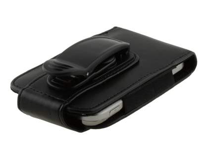 Samsung Galaxy Y S5360T Synthetic Leather Belt Pouch (Naked Phone Only) - Classic Black