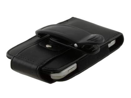 Samsung Galaxy Y S5360T Synthetic Leather Belt Pouch (Naked Phone Only) - Classic Black