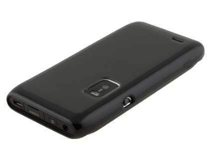 Dual-Design Case for Nokia E7 - Black/Frosted Grey