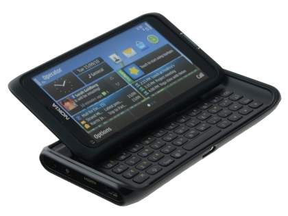 Dual-Design Case for Nokia E7 - Black/Frosted Grey