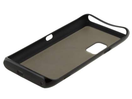 Dual-Design Case for Nokia E7 - Black/Frosted Grey