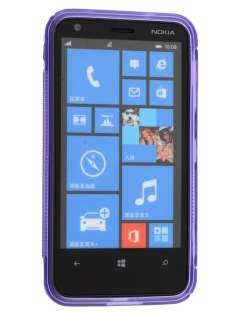 Wave Case for Nokia Lumia 620 - Frosted Purple/Purple