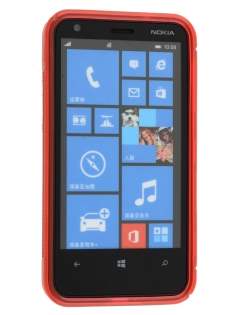 Wave Case for Nokia Lumia 620 - Frosted Red/Red