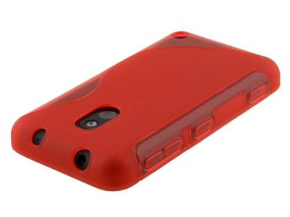 Wave Case for Nokia Lumia 620 - Frosted Red/Red
