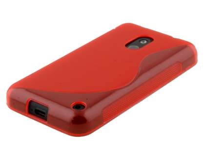 Wave Case for Nokia Lumia 620 - Frosted Red/Red