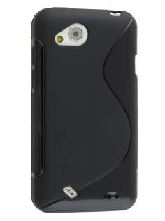 HTC Desire VC T328d Wave Case - Frosted Black/Black HTC Desire VC T328d Wave Case - Frosted Black/Black