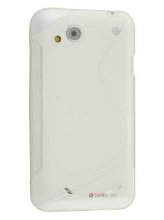 HTC Desire VC T328d Wave Case - Frosted Clear/Clear HTC Desire VC T328d Wave Case - Frosted Clear/Clear