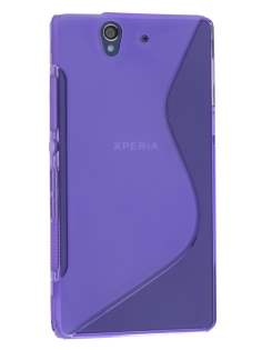 Wave Case for Sony Xperia Z - Frosted Purple/Purple Soft Cover