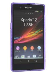 Wave Case for Sony Xperia Z - Frosted Purple/Purple
