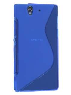Wave Case for Sony Xperia Z - Frosted Blue/Blue Soft Cover